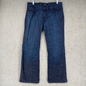 James Jeans Dry Aged Denim Mens 31 Dark Wash Bootcut Jeans Made in USA Indigo
